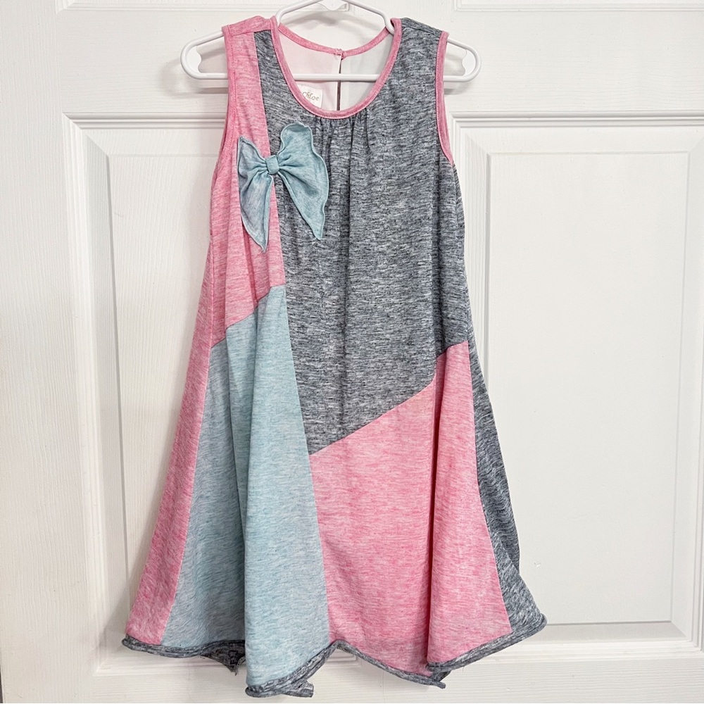 Isobella & Chloe | Asymmetrical Bow Front Dress